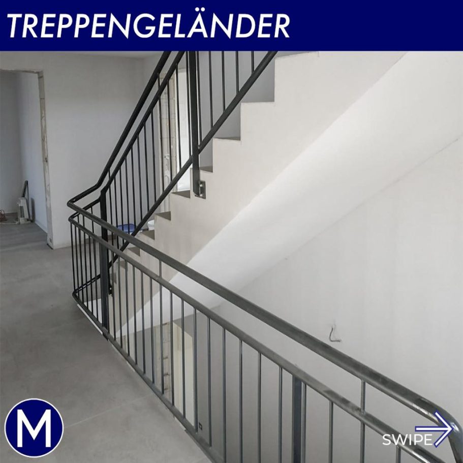 Treppengeländer in Anthrazit
